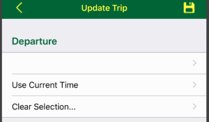 Departure Time Field